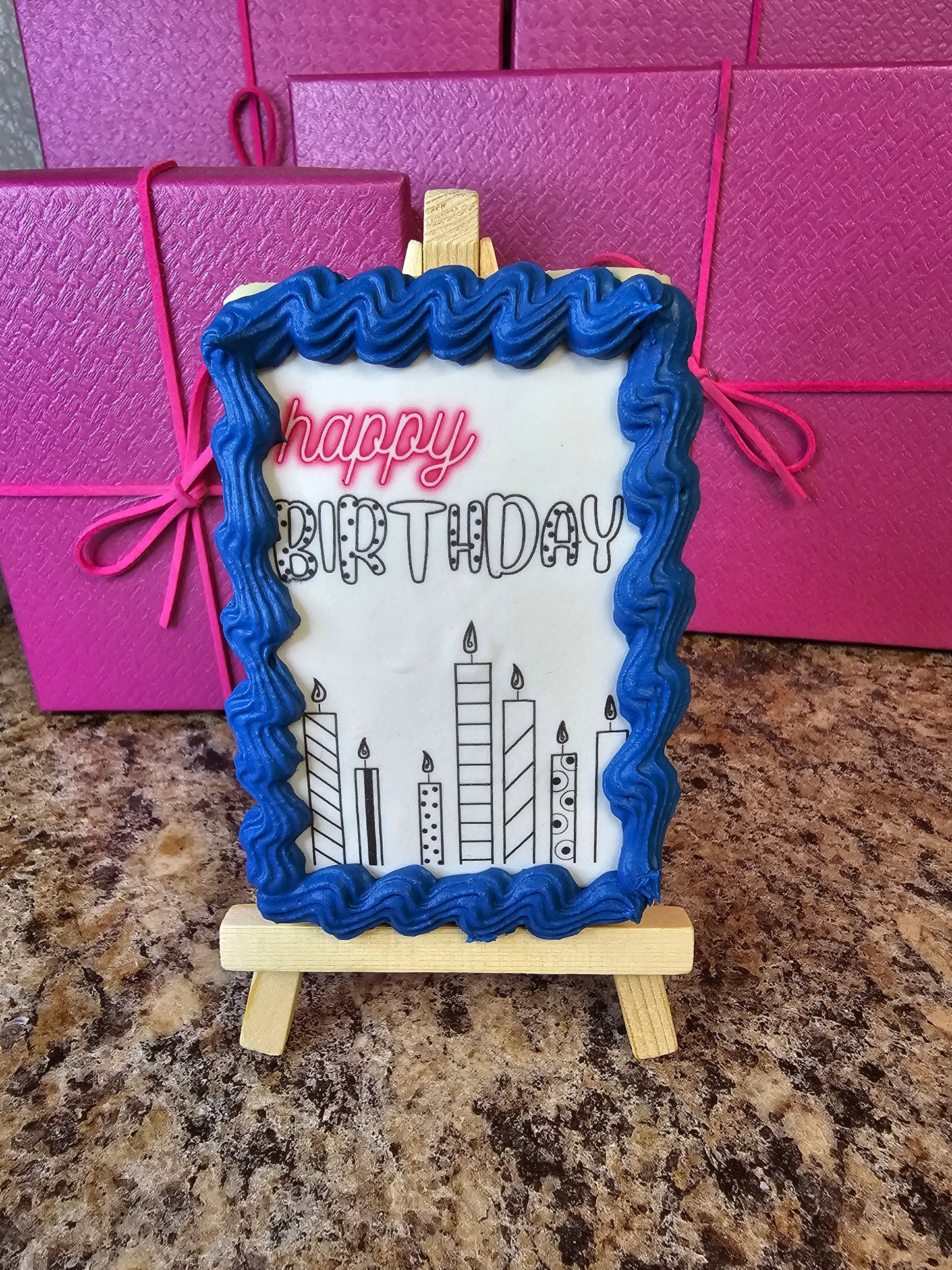 Birthday Candles Cookie Art